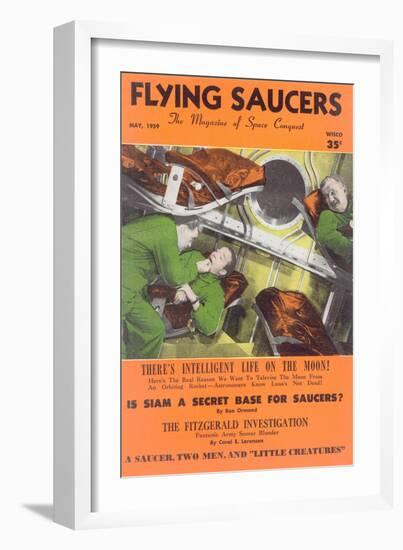 Fifties UFO Magazine Cover-null-Framed Art Print