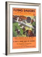 Fifties UFO Magazine Cover-null-Framed Art Print