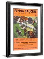 Fifties UFO Magazine Cover-null-Framed Art Print