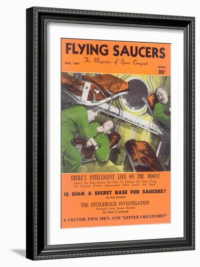 Fifties UFO Magazine Cover-null-Framed Art Print