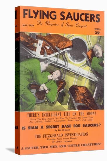 Fifties UFO Magazine Cover-null-Stretched Canvas
