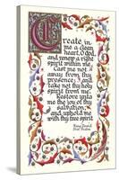 Fifty-First Psalm, King David-null-Stretched Canvas