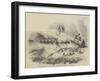 Fifty Miles an Hour on the Norwich Railway, Destruction of the Train on Christmas Eve-null-Framed Giclee Print