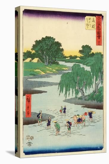 Fifty-Three Stations of the Tokaido: 23rd Station, Fujieda-Ando Hiroshige-Stretched Canvas