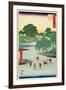 Fifty-Three Stations of the Tokaido: 23rd Station, Fujieda-Ando Hiroshige-Framed Giclee Print