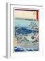 Fifty-Three Stations of the Tokaido: 30th Station, Hamamatsu-Ando Hiroshige-Framed Giclee Print