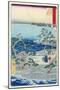 Fifty-Three Stations of the Tokaido: 30th Station, Hamamatsu-Ando Hiroshige-Mounted Giclee Print