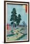 Fifty-Three Stations of the Tokaido: 37th Station, Akasaka-Ando Hiroshige-Framed Giclee Print