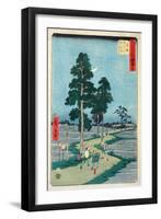 Fifty-Three Stations of the Tokaido: 37th Station, Akasaka-Ando Hiroshige-Framed Giclee Print