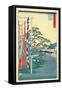 Fifty-Three Stations of the Tokaido: 41th Station, Narumi-Ando Hiroshige-Framed Stretched Canvas