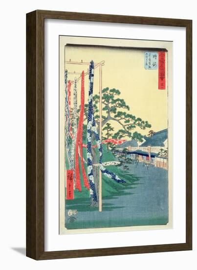 Fifty-Three Stations of the Tokaido: 41th Station, Narumi-Ando Hiroshige-Framed Giclee Print