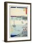 Fifty-Three Stations of the Tokaido: 4th Station, Kanagawa-Ando Hiroshige-Framed Giclee Print