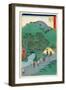 Fifty-Three Stations of the Tokaido:51th Station, Minakuchi-Ando Hiroshige-Framed Giclee Print