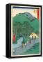 Fifty-Three Stations of the Tokaido:51th Station, Minakuchi-Ando Hiroshige-Framed Stretched Canvas