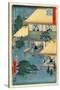 Fifty-Three Stations of the Tokaido: 52th Station, Ishibe-Ando Hiroshige-Stretched Canvas