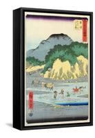 Fifty-Three Stations of the Tokaido-Ando Hiroshige-Framed Stretched Canvas