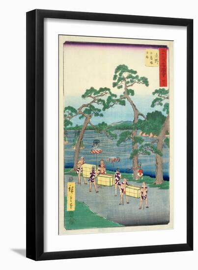 Fifty-Three Stations of the Tokaido-Ando Hiroshige-Framed Giclee Print