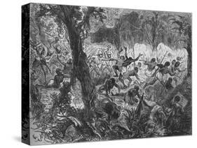 'Fight at Abracrampa', 1880-Joseph Swain-Stretched Canvas