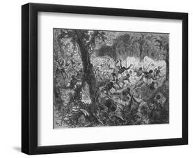 'Fight at Abracrampa', 1880-Joseph Swain-Framed Giclee Print