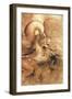 Fight Between a Dragon and a Lion, a Detail-Leonardo da Vinci-Framed Giclee Print