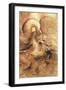 Fight Between a Dragon and a Lion, a Detail-Leonardo da Vinci-Framed Giclee Print