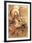 Fight Between a Dragon and a Lion, a Detail-Leonardo da Vinci-Framed Giclee Print