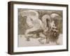 Fight Between a Dragon and a Lion-Leonardo da Vinci-Framed Giclee Print