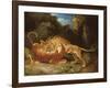 Fight Between a Lion and a Tiger, 1797-James Ward-Framed Giclee Print