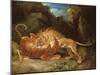 Fight Between a Lion and a Tiger, 1797-James Ward-Mounted Giclee Print