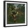 Fight between a Tiger and a Buffalo, 1908, by Henri Rousseau, 1844-1910, French painting,-Henri Rousseau-Framed Art Print