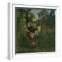 Fight between a Tiger and a Buffalo, 1908, by Henri Rousseau, 1844-1910, French painting,-Henri Rousseau-Framed Art Print