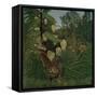 Fight between a Tiger and a Buffalo, 1908, by Henri Rousseau, 1844-1910, French painting,-Henri Rousseau-Framed Stretched Canvas