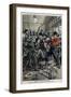 Fight between Americans and Japanese in San Francisco-Stefano Bianchetti-Framed Giclee Print