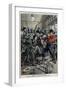 Fight between Americans and Japanese in San Francisco-Stefano Bianchetti-Framed Giclee Print