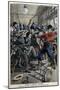 Fight between Americans and Japanese in San Francisco-Stefano Bianchetti-Mounted Giclee Print