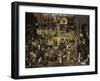 Fight Between Carnival and Lent, c.1559-Pieter Bruegel the Elder-Framed Giclee Print