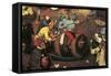Fight Between Carnival and Lent-Pieter Brueghel the Younger-Framed Stretched Canvas