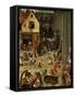 Fight Between Carnival and Lent-Pieter Bruegel the Elder-Framed Stretched Canvas