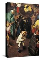 Fight Between Carnival and Lent-Pieter Brueghel the Younger-Stretched Canvas