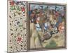 Fight Between Christians and Saracens under Saladin, 1460s-null-Mounted Giclee Print