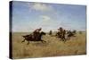 Fight Between Dnieper Cossacks and Tatars, 1892-Sergei Ivanovich Vasilkovsky-Stretched Canvas