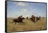 Fight Between Dnieper Cossacks and Tatars, 1892-Sergei Ivanovich Vasilkovsky-Framed Stretched Canvas