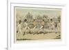 Fight Between Jack Randall and Martin the Baker-W.e. Downing-Framed Premium Giclee Print