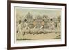 Fight Between Jack Randall and Martin the Baker-W.e. Downing-Framed Premium Giclee Print