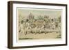 Fight Between Jack Randall and Martin the Baker-W.e. Downing-Framed Art Print