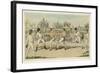 Fight Between Jack Randall and Martin the Baker-W.e. Downing-Framed Art Print