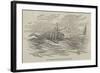 Fight Between Sea-Serpent and Sperm Whale-null-Framed Giclee Print