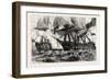 Fight Between the Chesapeake and the Shannon, Off Boston, During the War of 1812, USA, 1870S-null-Framed Giclee Print