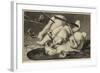 Fight Between Two Polar Bears-null-Framed Giclee Print