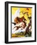 Fight Between Unicorn and Lion-Severino Baraldi-Framed Giclee Print